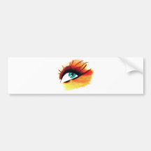 Colourful Eye Bumper Sticker