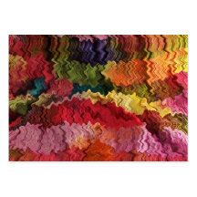 Colourful Fabric Abstract ATC Business Card