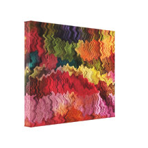 Colourful Fabric Abstract Canvas Print