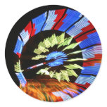 Colourful fair ride neon light photograph sticker
