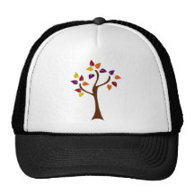 Colourful Fall Tree Hat