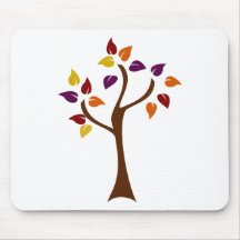 Colourful Fall Tree Mousepads
