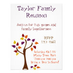 Colourful Fall Tree Personalized Announcements