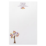 Colourful Fall Tree stationery