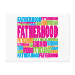 Colourful Fatherhood postcards