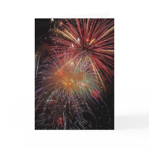 Colourful Fireworks Sparkles Greeting Card