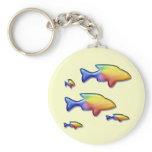 Colourful Fish Family keychain