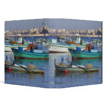 Colourful fishing boats in the Harbour of