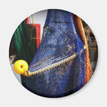 Colourful fishing nets, vignetted, Florida scene Refrigerator Magnets