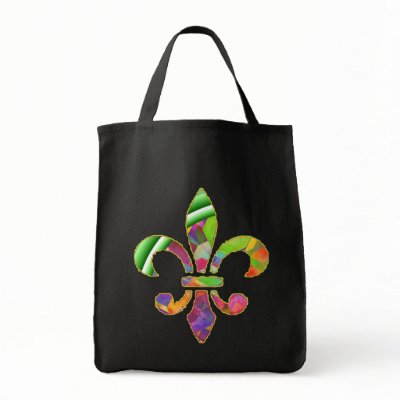 Colourful Fleur De Lis Canvas Women's Tote Bag. by ralphmcknight2
