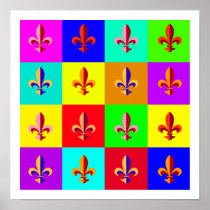 Colourful Fleur-de-lis
