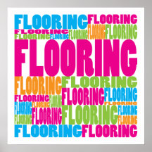Colourful Flooring Posters