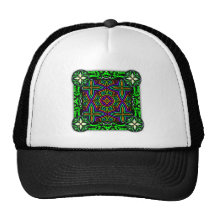 Colourful Floral Pattern Alternate Big Trucker Hat
