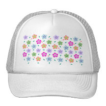 Colourful Floral pattern Hats