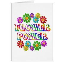 Colourful Flower Power Card
