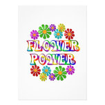 Colourful Flower Power Custom Invitations