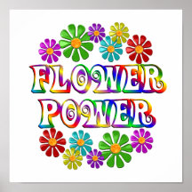 Colourful Flower Power Posters