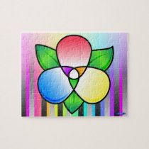 Colourful flower puzzle (customizable!) puzzles