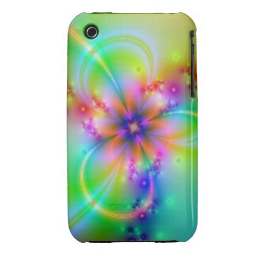 Colourful Flower With Ribbons iPhone 3 Covers
