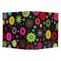 Colourful Flowers 2 Inch Binder