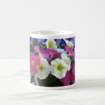 Colourful flowers coffee mugs