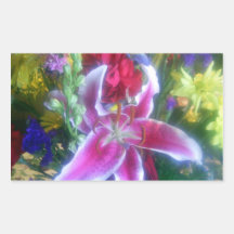 Colourful flowers in an assortment sticker