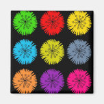 Colourful Flowers Magnet