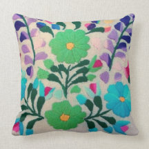 Colourful Flowers Pattern Pillows