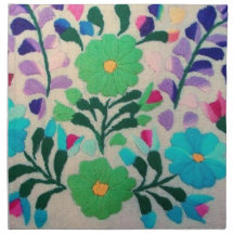 Colourful Flowers Pattern Printed Napkins