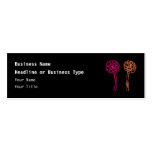 Colourful flowers. Pink and Orange. Business Cards