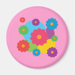 Colourful Flowers Refrigerator Magnets