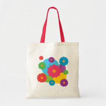 Colourful Flowers Tote Bag