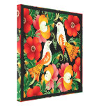 Colourful Folk Art Stretched Canvas Print