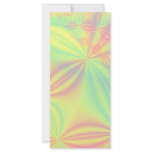 Colourful Fractal Pattern. Personalized Rack Card
