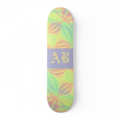 Colourful Fractal Pattern. Skate Boards by Graphics_By_Metarla