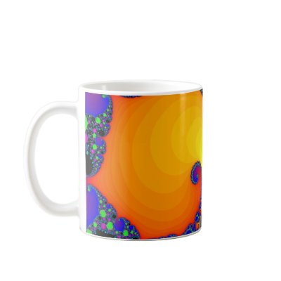 Colourful Fractal Spirals: Coffee Mug by spiritswitchboard