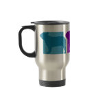 Colourful French Bulldog Silhouettes Mugs