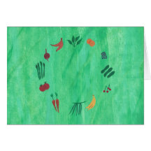 Colourful Fruits and Vegetables Cards