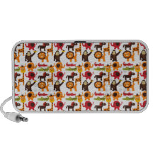 Colourful Fun Cute Jungle Village Safari Zoo Anima Travelling Speaker