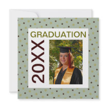 Colourful Fun Photo Graduation Invitation