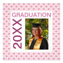 Colourful Fun Photo Graduation Invitation
