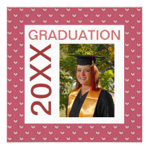 Colourful Fun Photo Graduation Invitation