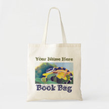 Colourful Gecko Book Bag - Customizable
