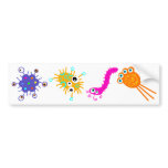 Colourful Germs Bumper Stickers