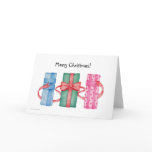 Colourful Gifts Christmas Card