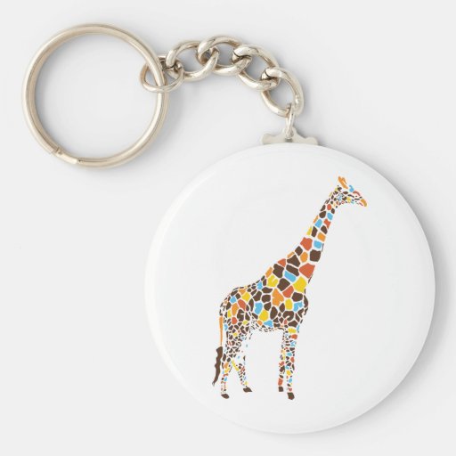 Colourful Giraffe Keychains