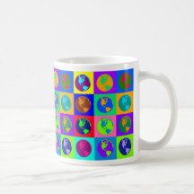 Colourful Globes Coffee Mugs
