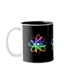 Colourful Glowing Atom - mug