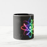 Colourful Glowing Atom - mug mugs
