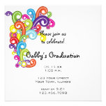 Colourful Graduation Party Invitation